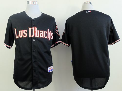 Diamondbacks Blank Black Cool Base Stitched MLB Jersey - Click Image to Close
